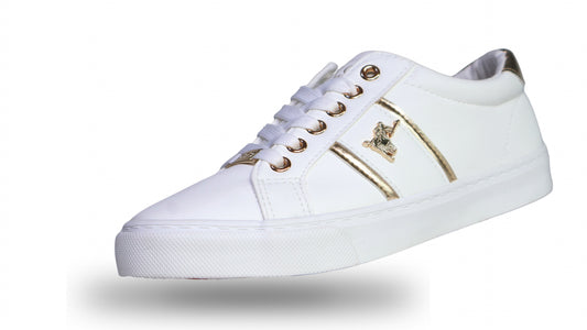 Zapato clásico con toque dorado